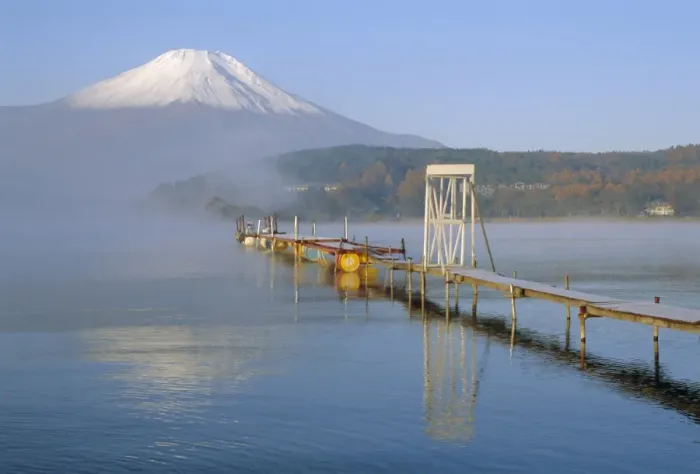 Framed Print : Mt. Fuji and Yamanaka ko (lake) Framed Print : Mt. Fuji and Yamanaka ko (lake)