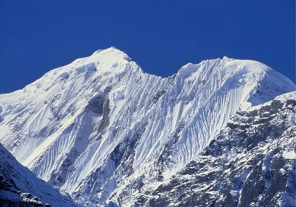 Mt Gangapurna, Annapurna Mountain Range, Nepal