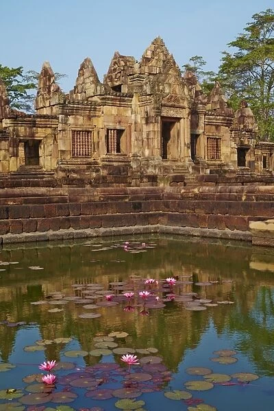 Muang Tham Temple, Khmer temple from period and style of Angkor, Buriram Province, Thailand, Southeast Asia, Asia
