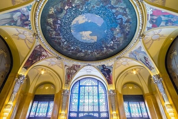 The Mucha Room at Municipal House (Obecni dum), designed entirely by Alphonse Mucha