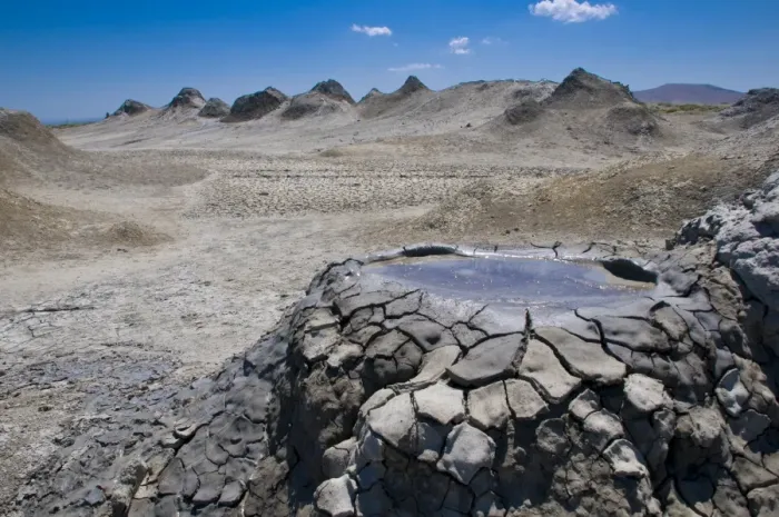 Framed Print : Mud volcanoes near Qobustan, Azerbaijan, Central Asia, Asia Framed Print : Mud volcanoes near Qobustan, Azerbaijan, Central Asia, Asia