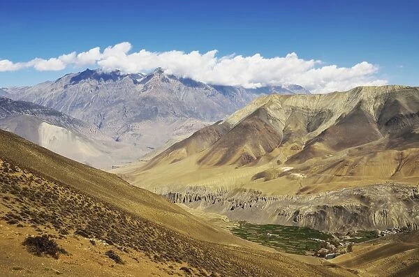 Muktinath Valley and Muktinath Himal, Annapurna Conservation Area, Mustang District, Dhawalagiri (Dhaulagiri), Western Region (Pashchimanchal), Nepal, Himalayas, Asia