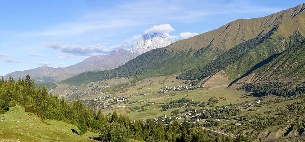 Mulhaki Mountain village, Mestia, Svaneti region, Georgia, Central Asia, Asia