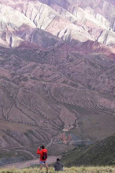Multi coloured mountains, Humahuaca, province of Jujuy, Argentina, South America