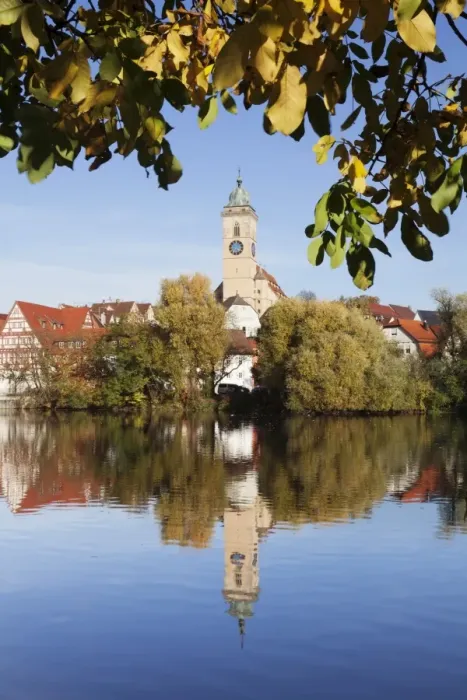 Framed Print : Municipal church of Stadtkirche St. Laurentius, Nurtingen, Neckar River, Baden Wurttemberg, Germany, Europe Framed Print : Municipal church of Stadtkirche St. Laurentius, Nurtingen, Neckar River, Baden Wurttemberg, Germany, Europe