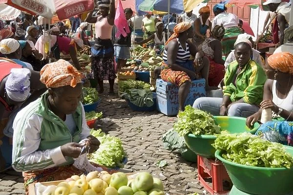 Municipal Market at Assomada, Santiago, Cape Verde Islands, Africa