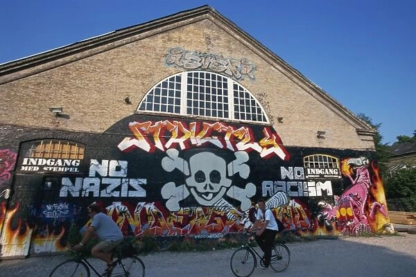 Mural, Christiania, Copenhagen, Denmark, Scandinavia, Europe