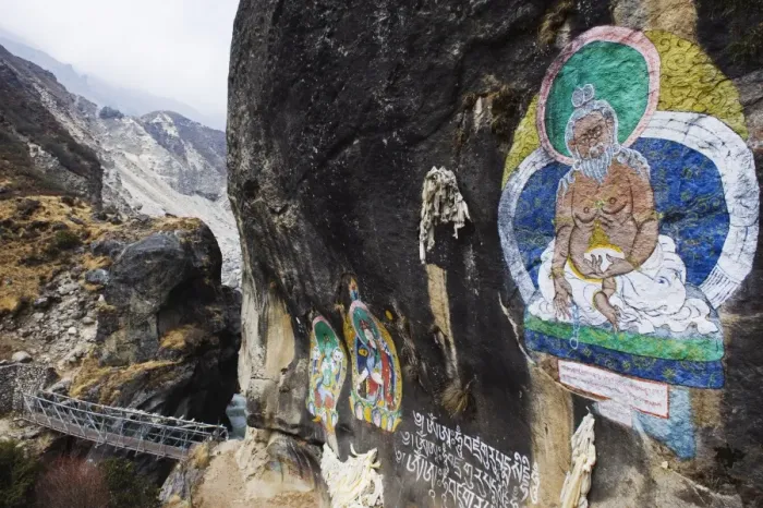 Framed Print : Mural of Guru Rinpoche, Solu Khumbu Everest Region, Sagarmatha National Park, Nepal, Asia Framed Print : Mural of Guru Rinpoche, Solu Khumbu Everest Region, Sagarmatha National Park, Nepal, Asia