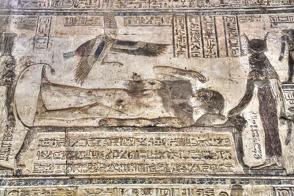 Mural, Osiris Awakening, Temple of Osiris and Opet, Karnak Temple Complex