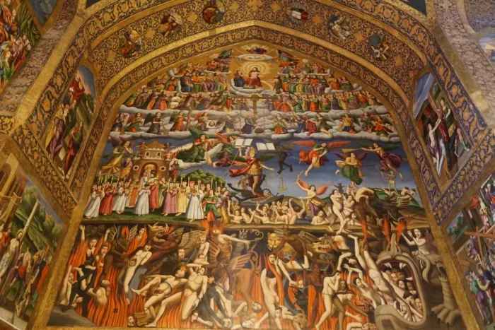 Framed Print : Mural, Vank (Armenian) Cathedral, Isfahan, Iran, Middle East Framed Print : Mural, Vank (Armenian) Cathedral, Isfahan, Iran, Middle East