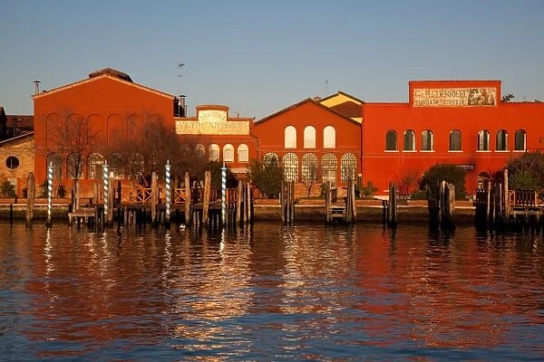 Murano island glass factories, Venice lagoon, Venice, Veneto, Italy, Europe