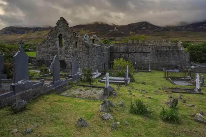 Framed Print : Murrisk Abbey, County Mayo, Connacht, Republic of Ireland, Europe Framed Print : Murrisk Abbey, County Mayo, Connacht, Republic of Ireland, Europe