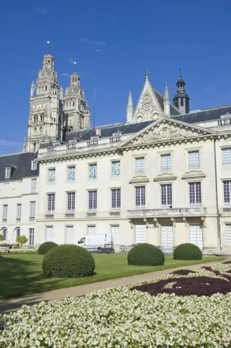 Framed Print : The Musee des Beaux Arts, formerly the Archbishops Residence, and the Towers of the Cathedrale St. -Gatien beyond, Tours, Indre-et-Loire, Loire Valley, Centre Framed Print : The Musee des Beaux Arts, formerly the Archbishops Residence, and the Towers of the Cathedrale St. -Gatien beyond, Tours, Indre-et-Loire, Loire Valley, Centre