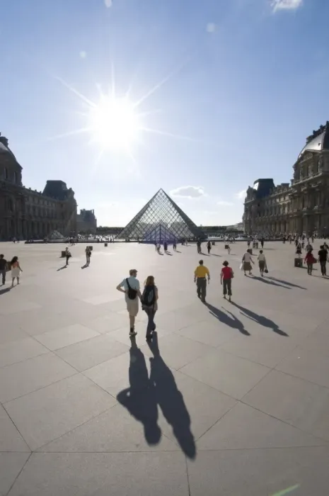 Framed Print : Musee du Louvre and Pei Pyramid, Paris, France, Europe Framed Print : Musee du Louvre and Pei Pyramid, Paris, France, Europe