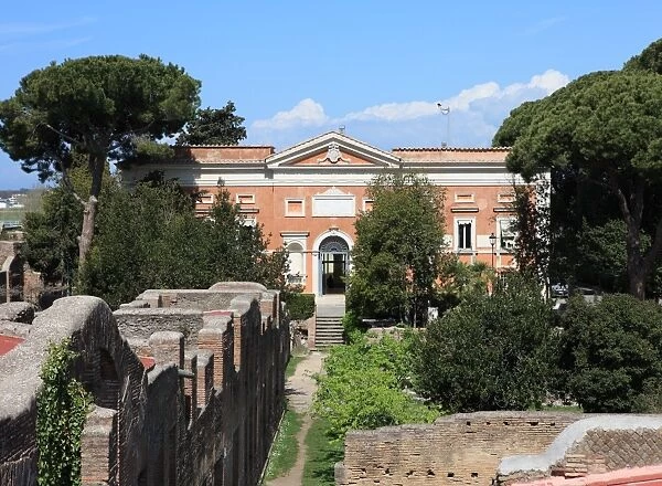 Museum Building, Ostia Antica, Rome, Lazio, Italy, Europe
