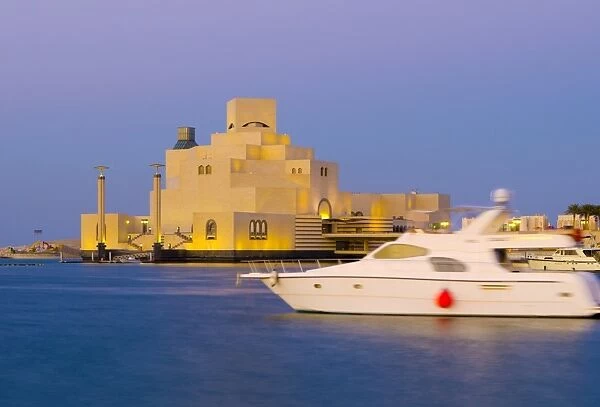 Museum of Islamic Art and harbour, Doha, Qatar, Middle East