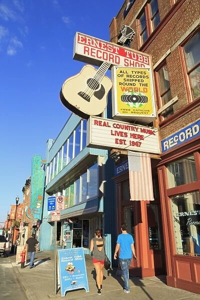 Music store on Broadway Street, Nashville, Tennessee, United States of America, North America