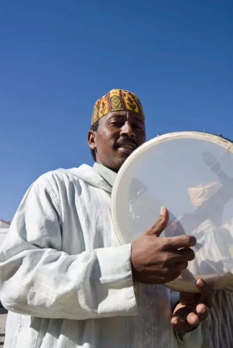 Framed Print : Musicians, Essaouira, Morocco, North Africa, Africa