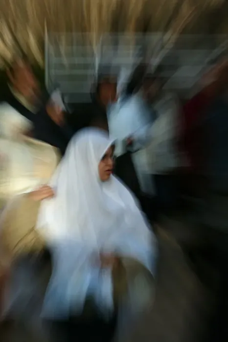 Framed Print : Muslim women in the Lyon Great Mosque, Lyon, Rhone, France, Europe