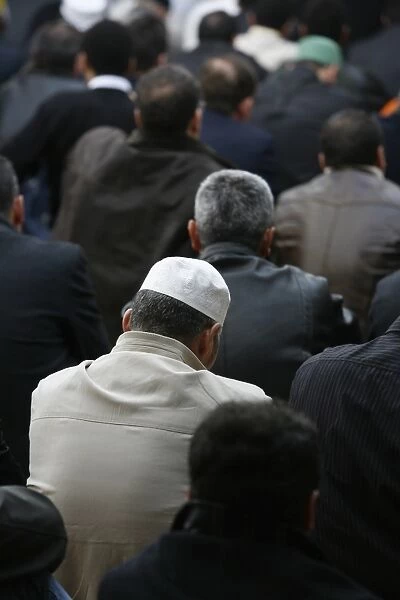 Muslims in mosque, Geneva, Switzerland, Europe