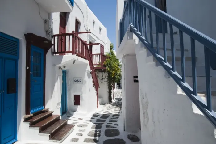 Framed Print : Mykonos Town, Chora, Mykonos, Cyclades, Greek Islands, Greece, Europe