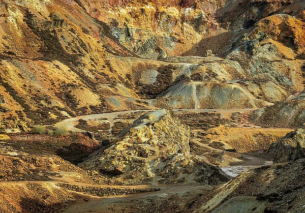 Mynydd Parys Mountain, copper mine, Anglesey, Wales, United Kingdom, Europe