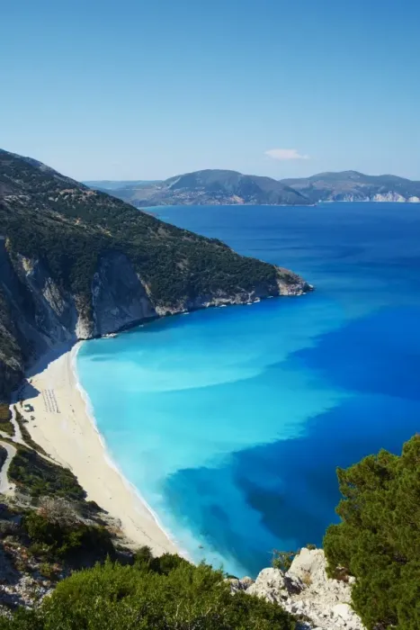 Framed Print : Myrtos Beach, Cephalonia, Ionian Islands, Greek Islands, Greece, Europe