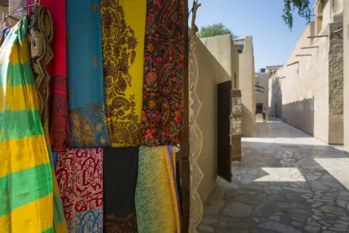 Framed Print : Narrow street and fabric shop in Al Fahidi Historical Centre, Bur Dubai, Dubai, United Framed Print : Narrow street and fabric shop in Al Fahidi Historical Centre, Bur Dubai, Dubai, United