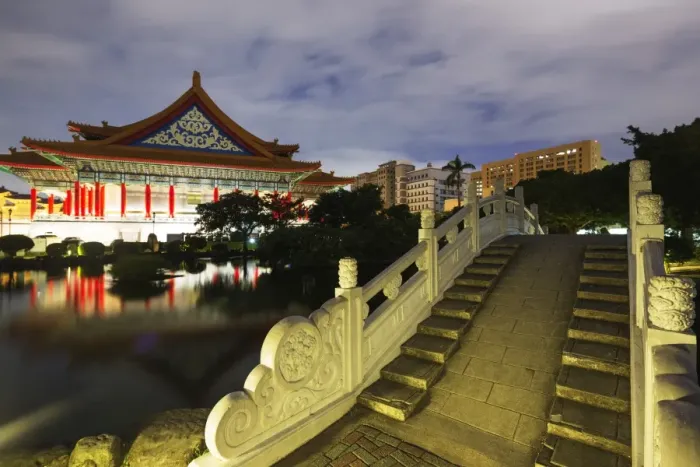 Framed Print : National Concert Hall, Chiang Kaishek Memorial Grounds, Taipei, Taiwan, Asia