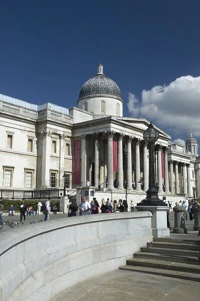 The National Gallery, Trafalgar Square, London, England, United Kingdom, Europe