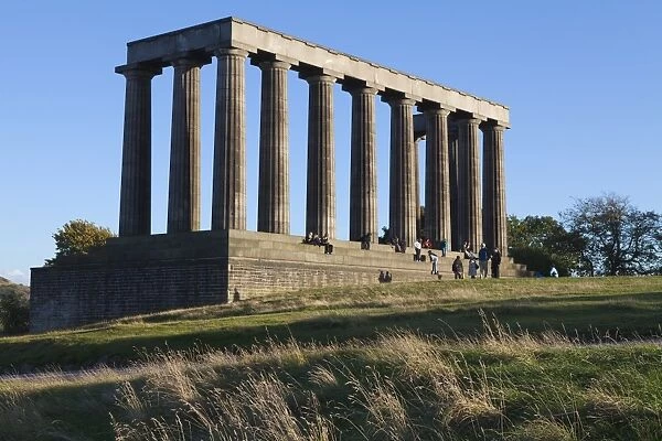 The National Monument, Calton Hill, Edinburgh, Lothian, Scotland, United Kingdom, Europe