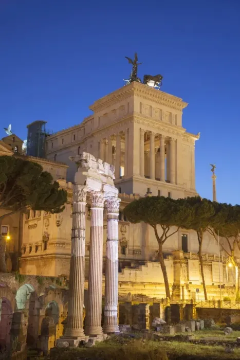 Framed Print : National Monument to Victor Emmanuel II and Roman Forum, UNESCO World Heritage Site, at dusk, Rome, Lazio, Italy, Europe Framed Print : National Monument to Victor Emmanuel II and Roman Forum, UNESCO World Heritage Site, at dusk, Rome, Lazio, Italy, Europe
