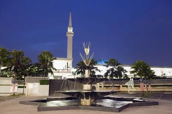 National Mosque, Kuala Lumpur, Malaysia, Southeast Asia, Asia