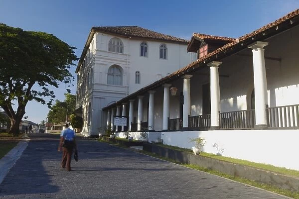 National Museum and Amangalla hotel, Galle, UNESCO World Heritage Site, Southern Province, Sri Lanka, Asia