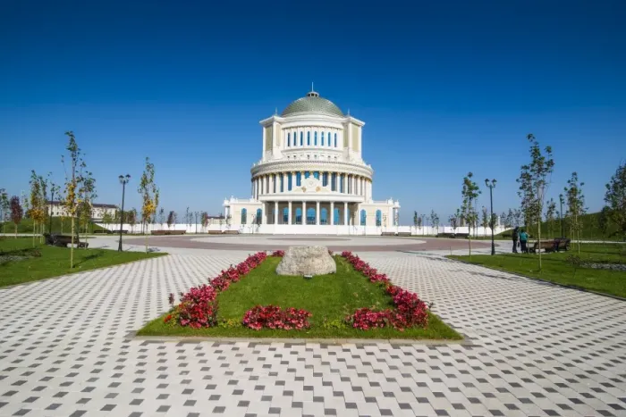Framed Print : National Opera of Chechnya, Grozny, Chechnya, Caucasus, Russia, Europe Framed Print : National Opera of Chechnya, Grozny, Chechnya, Caucasus, Russia, Europe