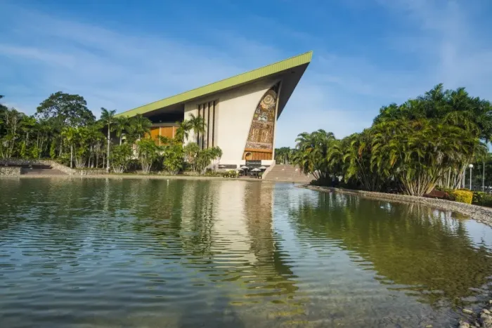 Framed Print : National Parliament reflecting in the water, Port Moresby, Papua New Guinea, Pacific Framed Print : National Parliament reflecting in the water, Port Moresby, Papua New Guinea, Pacific