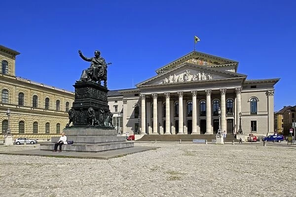 National Theatre Munich on Max-Joseph-Platz Square, Munich, Upper Bavaria, Bavaria