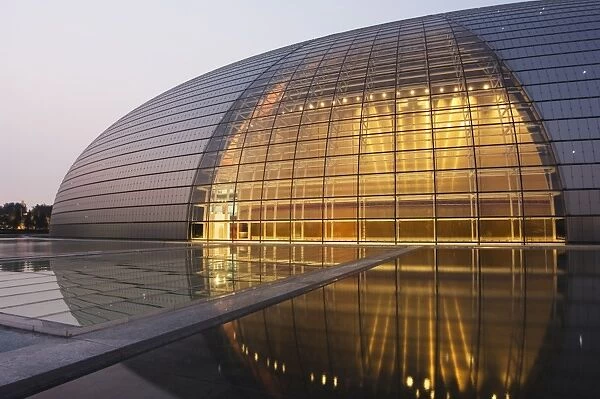 The National Theatre Opera House, also known as The Egg designed by French architect Paul Andreu
