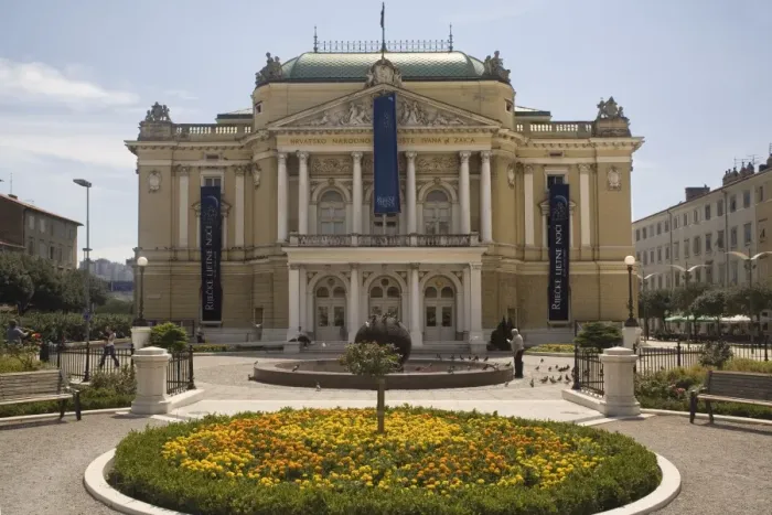 Framed Print : National Theatre, Rijeka, Croatia, Europe Framed Print : National Theatre, Rijeka, Croatia, Europe