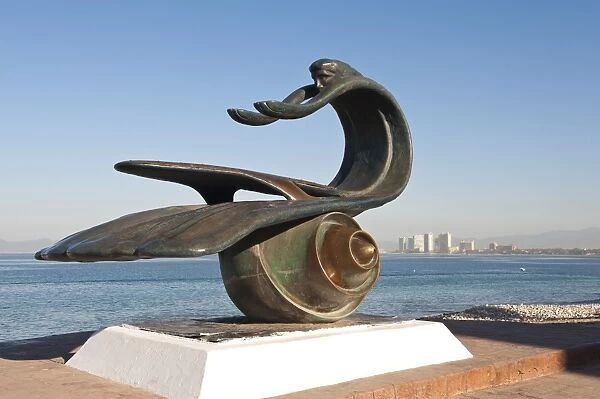 Nature As Mother sculpture on the Malecon, Puerto Vallarta, Jalisco, Mexico, North America