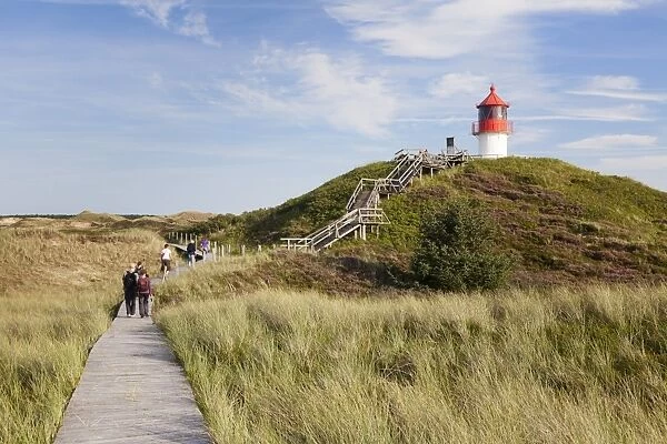 Nature path, Lighthouse Norddorf, Amrum, North Frisian Islands, Nordfriesland, Schleswig Holstein, Germany, Europe