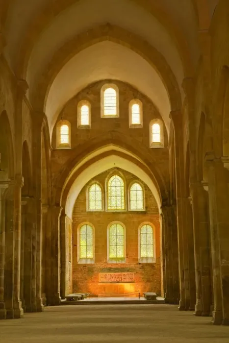 Framed Print : The nave of Fontenay Abbey, UNESCO World Heritage Site, Cote d Or, Burgundy, France, Europe Framed Print : The nave of Fontenay Abbey, UNESCO World Heritage Site, Cote d Or, Burgundy, France, Europe