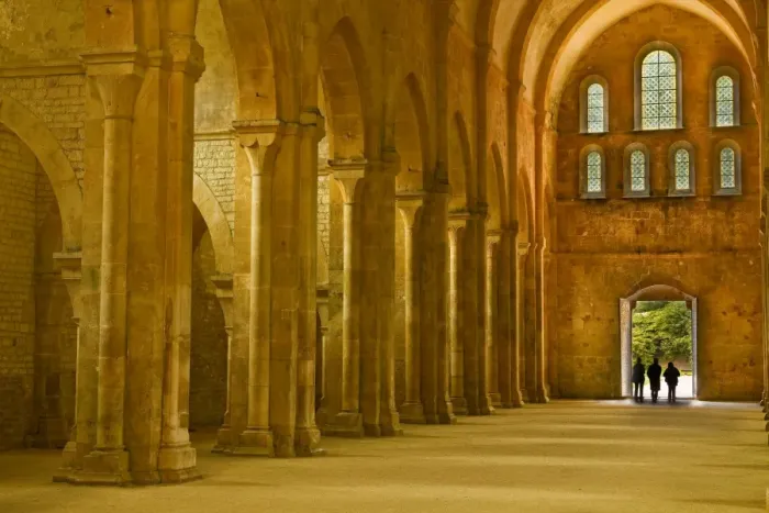 Framed Print : The nave of Fontenay Abbey, UNESCO World Heritage Site, Cote d Or, Burgundy, France, Europe Framed Print : The nave of Fontenay Abbey, UNESCO World Heritage Site, Cote d Or, Burgundy, France, Europe