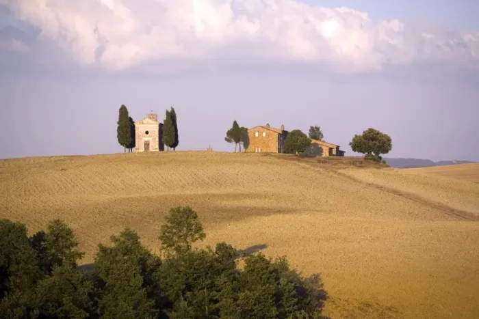 Framed Print : Near Pienza, Val d Orcia, Tuscany, Italy, Europe