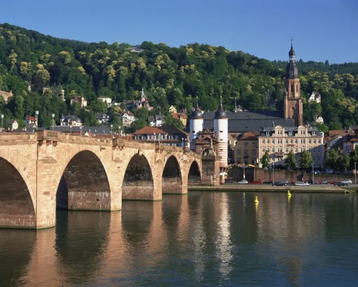 Framed Print : Neckar River and Alte Bridge Framed Print : Neckar River and Alte Bridge