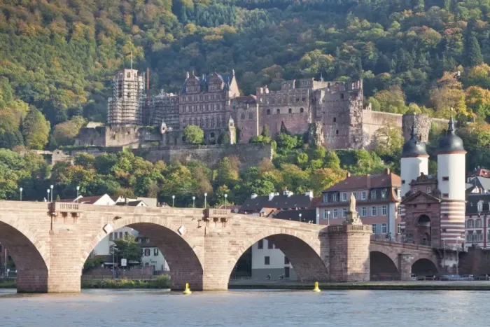 Framed Print : Neckar River with Karl Theodor Bridge, Stadttor gate and castle, Heidelberg, Baden Wurttemberg, Germany, Europe Framed Print : Neckar River with Karl Theodor Bridge, Stadttor gate and castle, Heidelberg, Baden Wurttemberg, Germany, Europe