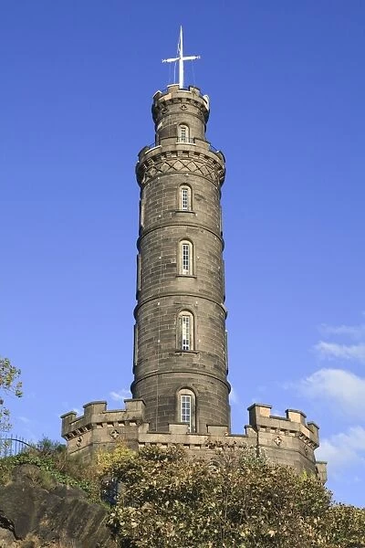 Nelson Monument, Calton Hill, Edinburgh, Lothian, Scotland, United Kingdom, Europe