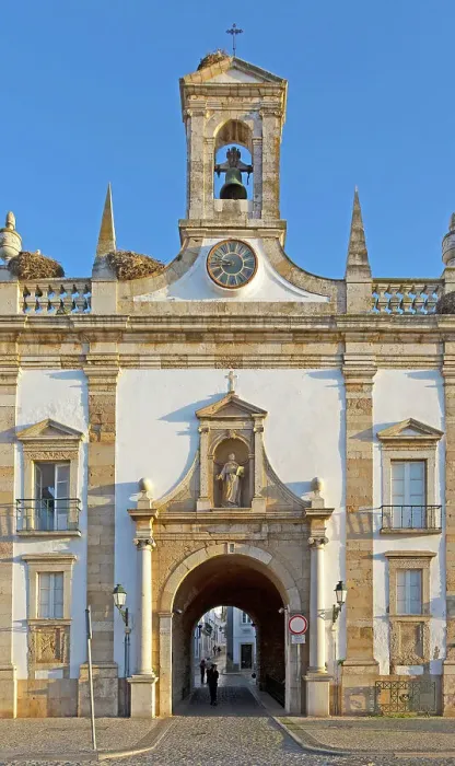 Framed Print : Neoclassical architecture Arco da Vila built after the 1755 earthquake, city of Faro, Algarve, Portugal, Europe Framed Print : Neoclassical architecture Arco da Vila built after the 1755 earthquake, city of Faro, Algarve, Portugal, Europe