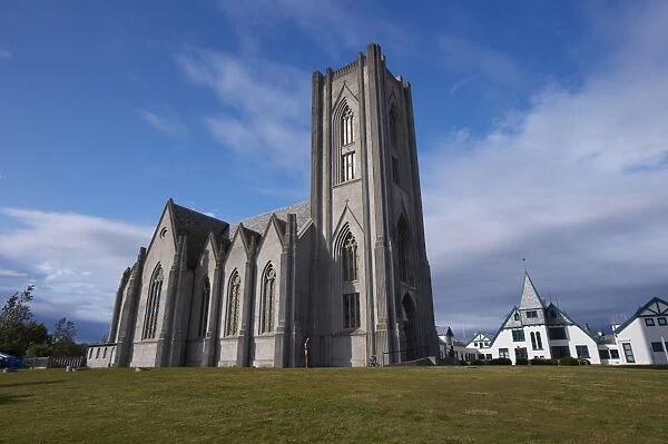 The neogothic Kristkirkja, Roman Catholic church of Reykjavik dating from 1929