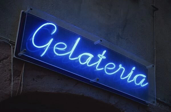 Neon Gelateria sign